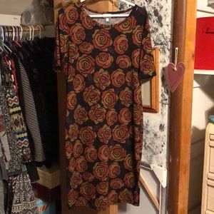 LuLaRoe Julia Dress size: Large